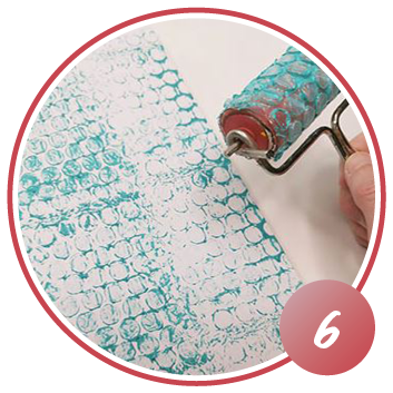 Kreativ mit Luftpolsterfolie Schritt 6